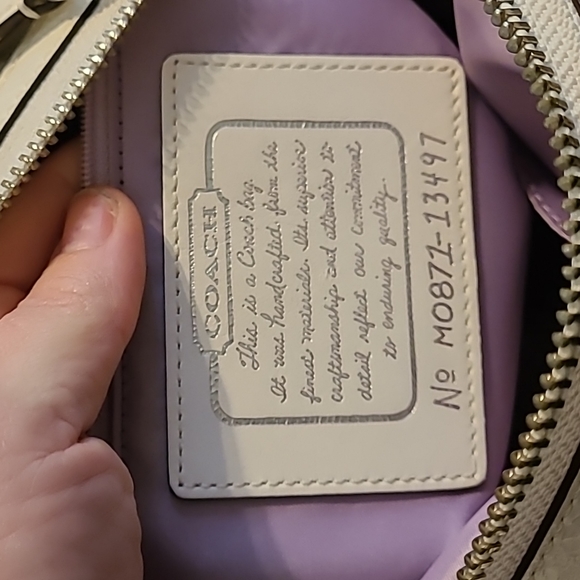 COACH SILVER PATCHWORK SATCHEL With Matching Wallet - Picture 7 of 17